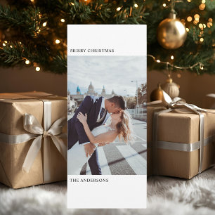"Minimalista Tarjeta Vertical de Navidad Elegante