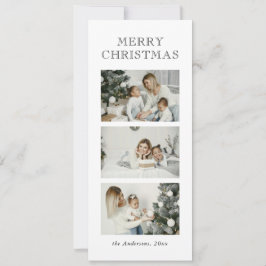 Minimalista tipografía moderna foto Feliz Navidad