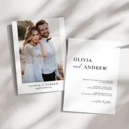 Minimalista y moderno | Invitación a la boda