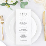 Minimalista y sencillo Let's Eat Boda Guest Menu<br><div class="desc">Tarjetas de menú Boda minimalistas | Menú moderno,  menú Boda para la cena,  menú rústico Boda para la cena y bebidas,  caligrafía sencilla Boda rústico menús Bodas,  menú rústico Boda,  menú Boda</div>
