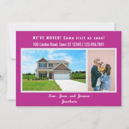 Minimalistas 2 fotos que mudamos de Invitación