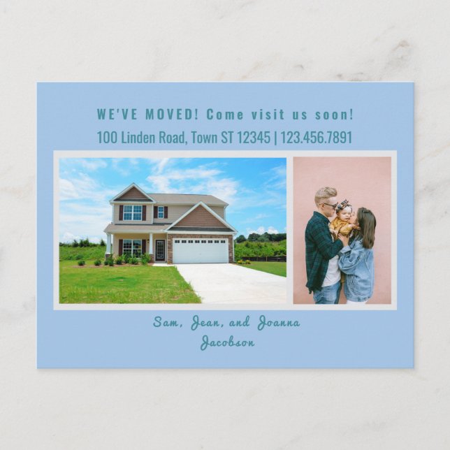 Minimalistas 2 fotos que mudamos de Invitación (Anverso)