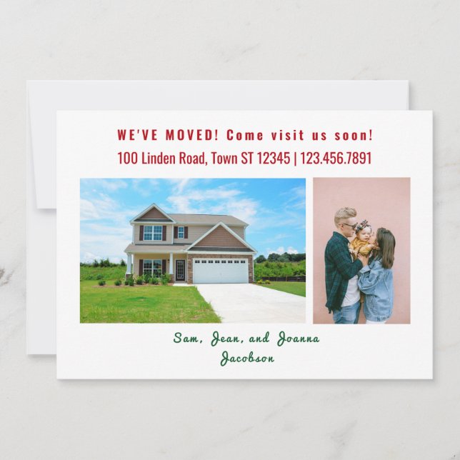 Minimalistas 3 fotos que mudamos de Invitación (Anverso)