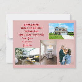 Minimalistas 4 fotos que mudamos de Invitación