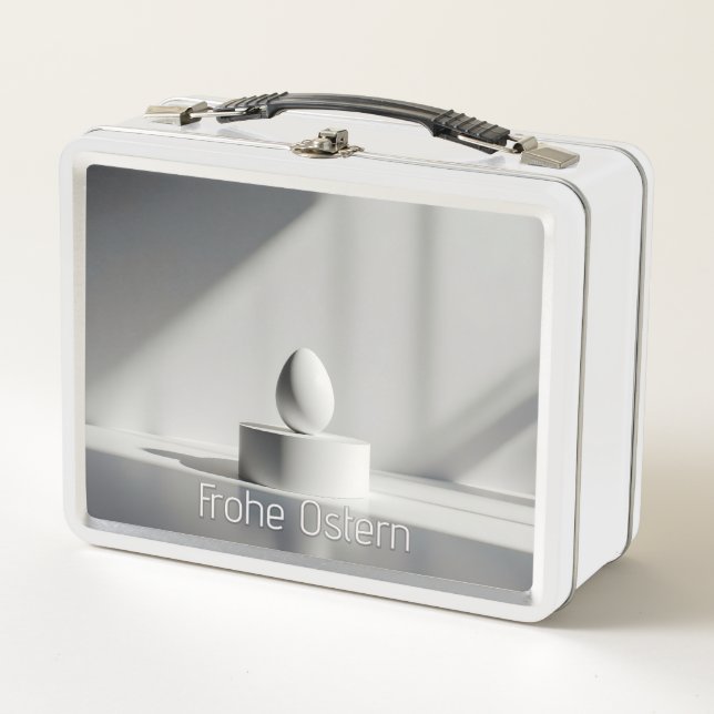 Minimalistisches Osterei auf modernem Podest (Anverso)