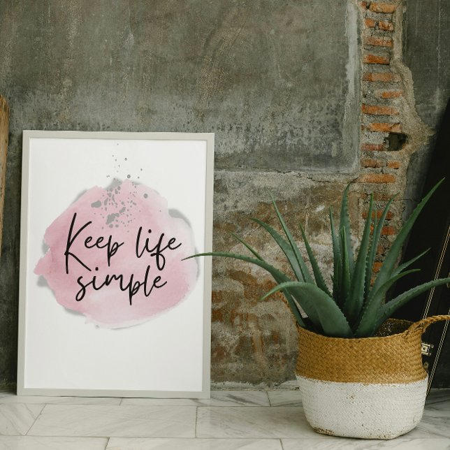 Minimalistisches Poster 'Keep It Simple'  (Subido por el creador)