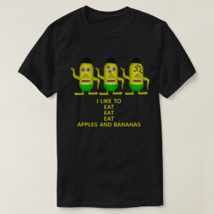 Minimen con camiseta de texto