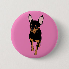 Minimizar botón Pinscher Min Pin Standard Round