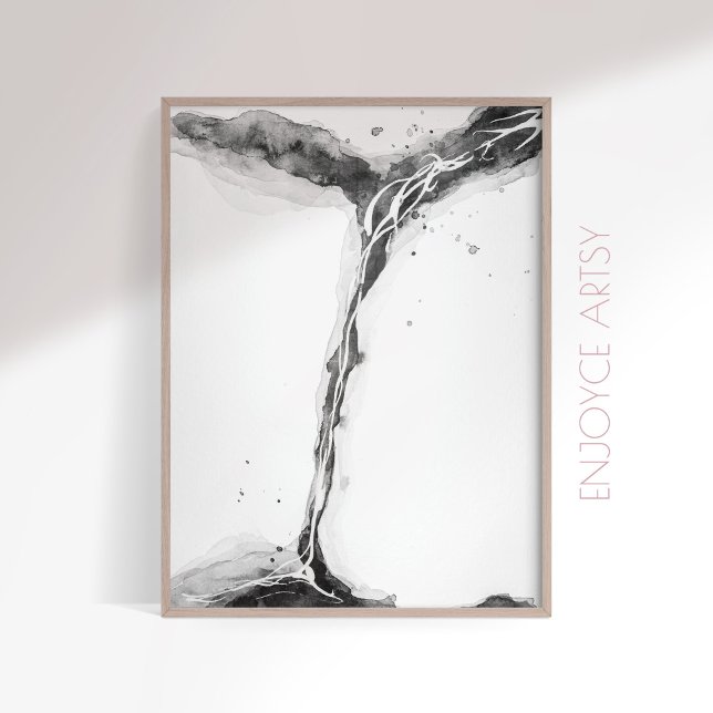 Mínimo arte abstracto de pared en blanco y negro (Subido por el creador)