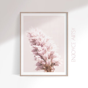 Mínimo arte de pared de fotografía de flores de ci