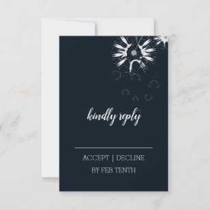 Mínimo Bella Artes moderno Boda floral RSVP