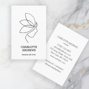Mínimo, Belleza, Logotipo, Tarjeta de visita de ar