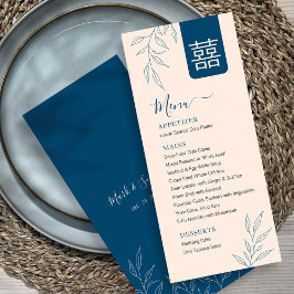 Mínimo deja el menú del Boda chino en inglés