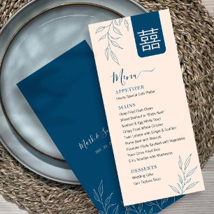 Mínimo deja el menú del Boda chino en inglés