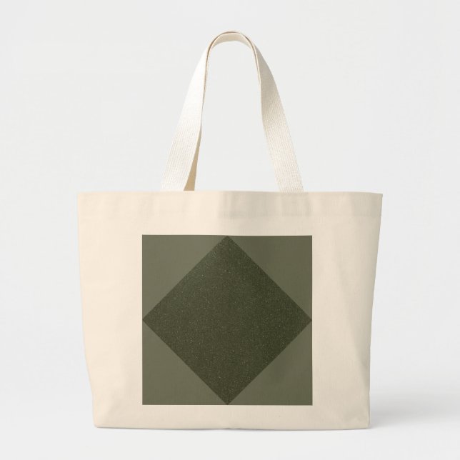 Mínimo Diamante Verde Moss - Bolsa Tote (Frente)
