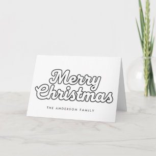 Mínimo guión de esquema retro Feliz Navidad