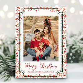 Mínimo invierno Berries Feliz Navidad 1 Foto