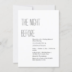 Mínimo La Noche Antes De La Invitación