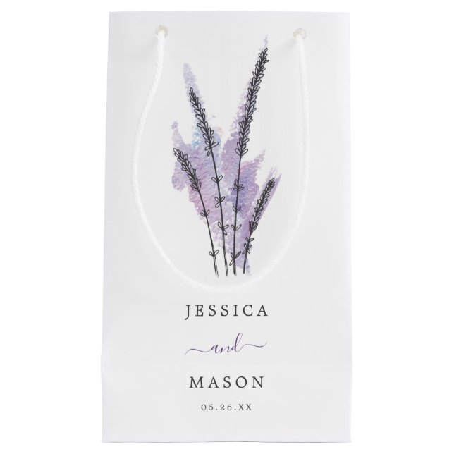 Mínimo Lavender Hotel Boda Bolsa de Regalo (Anverso)