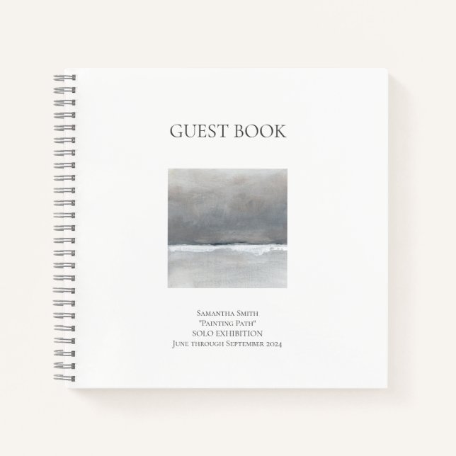 Mínimo Libro de exposición de arte cuadrado (Anverso)