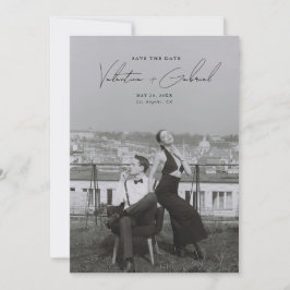 Mínimo moderno Guardar la invitación de fecha