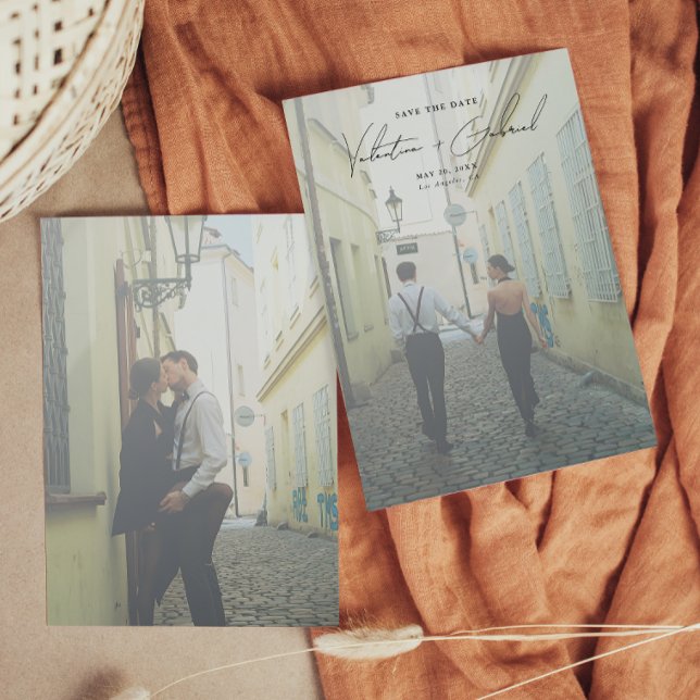 Mínimo moderno Guardar la invitación de fecha (Subido por el creador)