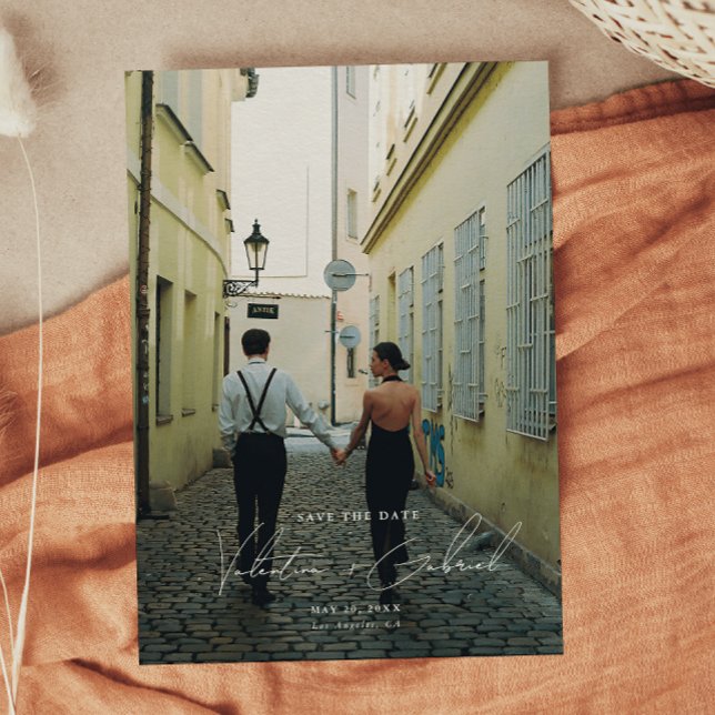 Mínimo moderno Guardar la invitación de fecha (Subido por el creador)