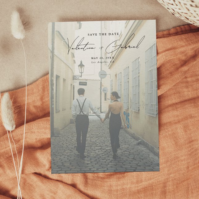 Mínimo moderno Guardar la invitación de fecha (Subido por el creador)