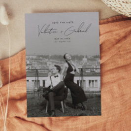 Mínimo moderno Guardar la invitación de fecha