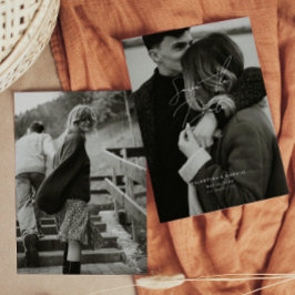 Mínimo moderno Guardar la invitación de fecha