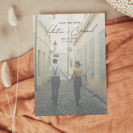 Mínimo moderno Guardar la invitación de fecha