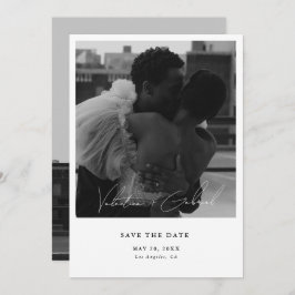 Mínimo moderno Guardar la invitación de fecha