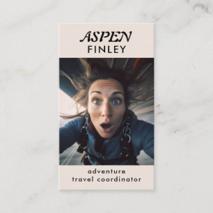 Mínimo moderno - Logotipo fotográfico Tarjeta de p