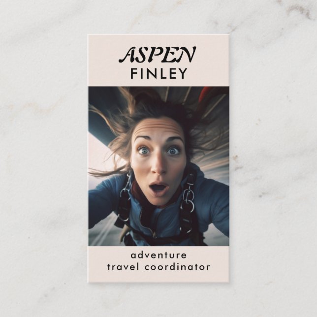 Mínimo moderno - Logotipo fotográfico Tarjeta de p (Anverso)