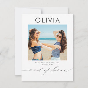 Mínimo moderno, serás mi empleada de honor.