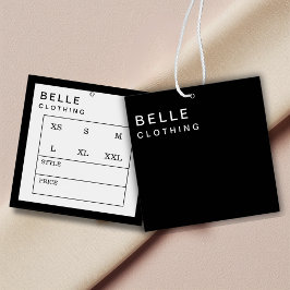 Mínimo Monograma etiqueta de negocio moderno