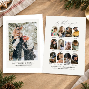 Mínimo Qué Año Tarjeta De Navidad Con Foto Familia