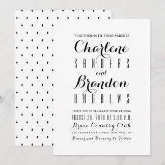 Mínimo Sencillo Moderno Elegante Invitaciones a la