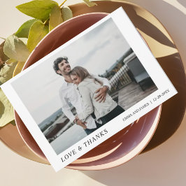 Mínimo y Chic | Foto Tarjeta de Agradecimiento de 