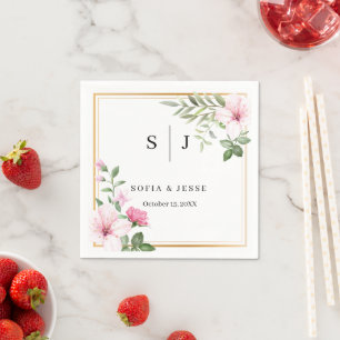 Mínimo y Chic   Servilleta de papel para boda