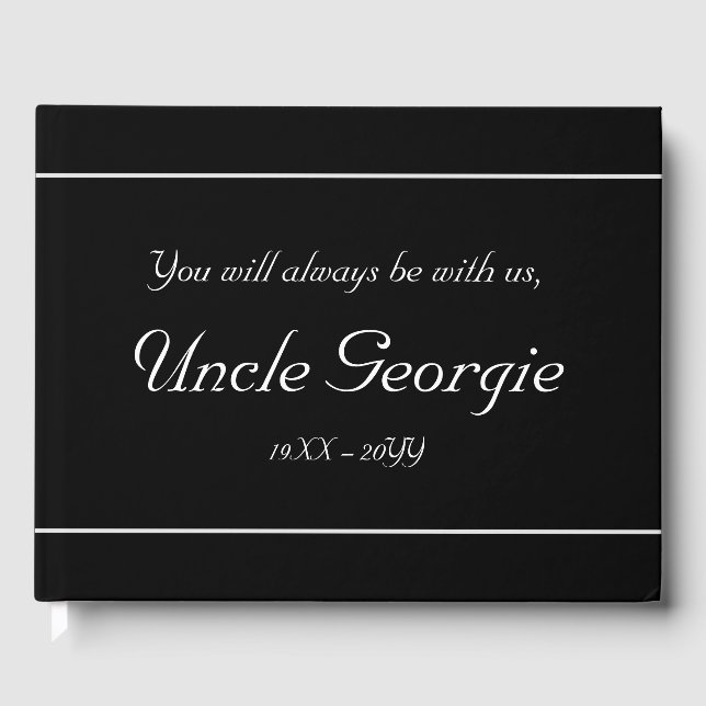 Mínimo y conservador libro de invitados conmemorat (Anverso)