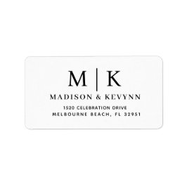 Mínimo y Moda | Etiqueta de dirección de devolució