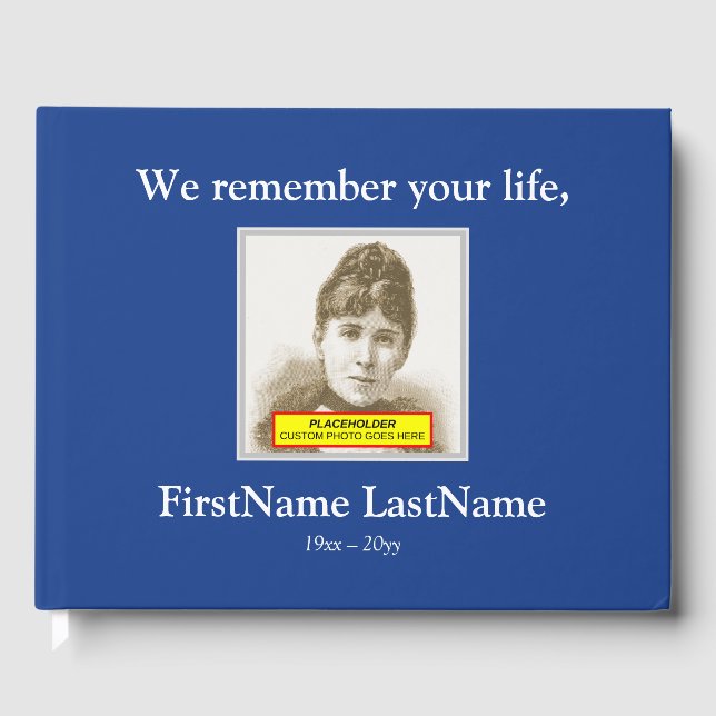 Mínimo y personalizado libro de invitados para fun (Anverso)