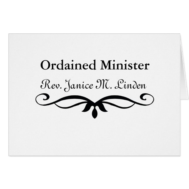 MINISTRO ORDENADO REGALOS (Anverso (Horizontal))