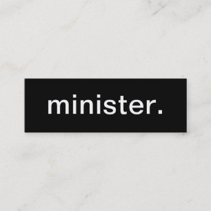 Ministro tarjeta de visita