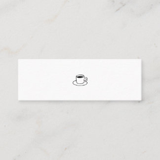 MINITARJETA DE VISITA ミニマムでシンプルな名刺 ビジネスカード コーヒー