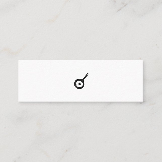 MINITARJETA DE VISITA ミニマムでシンプルな名刺　ビジネスカード　目玉焼き (Anverso)