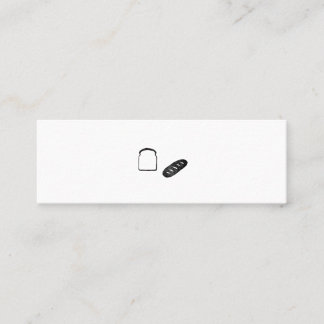 MINITARJETA DE VISITA ミニマムでシンプルな名刺 ビジネスカード 食パン・フランスパン