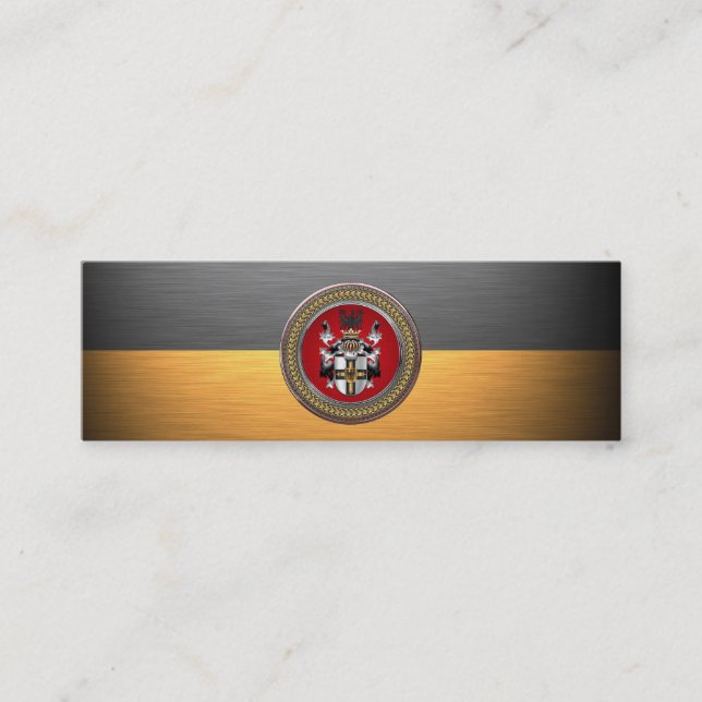 Minitarjeta De Visita [100] Escudo de armas de orden teutónico (Anverso)