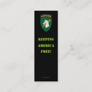 Minitarjeta De Visita 1.ᵉʳ parche de comando de operaciones especiales T